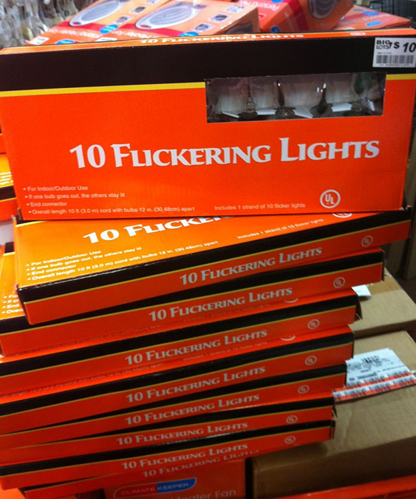 flickering lights kerning example 