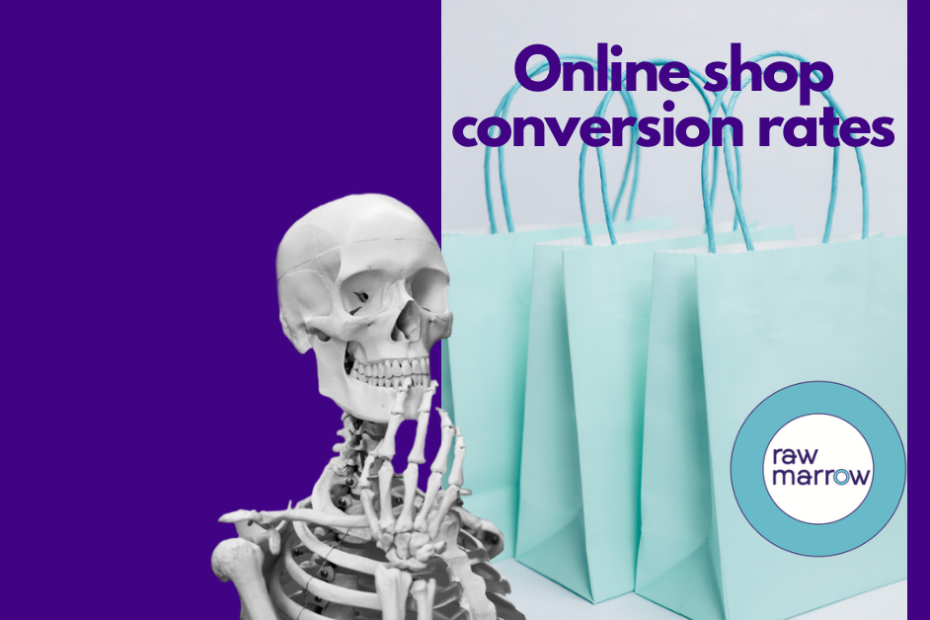 Conversion rates : Online stores. Shopping bags.