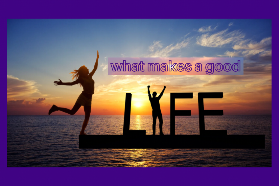 WHAT MAKES A GOOD LIFE (silhouette)