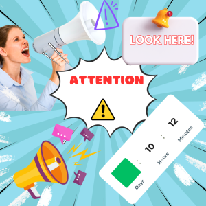 attention graphics showing demand for attention